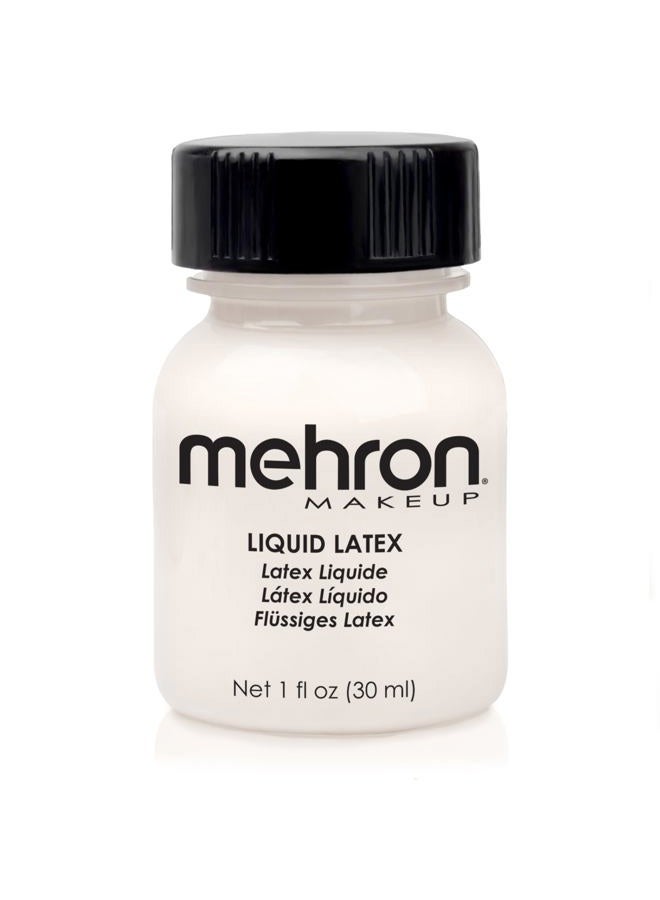 mehron Latex Liquid 1 oz - Clear with Brush - Image 1
